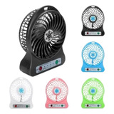 Mini Ventilador Pequeno Portatil A Pilha Recarregavel Usb