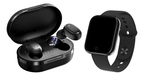 Kit Smartwatch Compativel iPhone Samsung + Fone Sem Fio 5.0