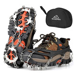 Crampones De Traccion Con Clavos Para Zapatos De Nieve - L