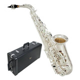 Saxofone Alto Sax Mib Sax 510s Eagle Banhado A Prata