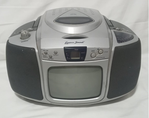 Mini Tv Cd Player Rádio Portátil Lenoxx Sound Cdv 200