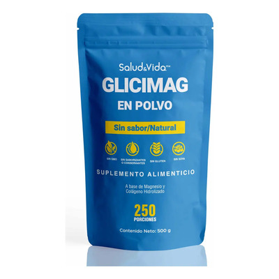 Glicinato De Magnesio En Polvo - 500 Gramos - 250 Servicios - S&v - Sin Sabor | MercadoLibre