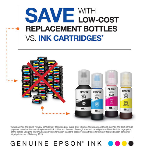 Epson T502 Ecotank Ink - Paquete Combinado De Colores Para B