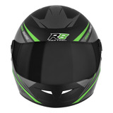 Capacete De Moto R8 Pro Tork Viseira Fumê Tamanho Do Capacete 56 Cor Verde