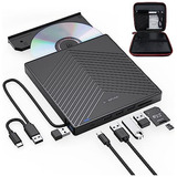 Unidad Externa De Cd Dvd Usb 3.0 Con 4 Puertos Usb Y 2