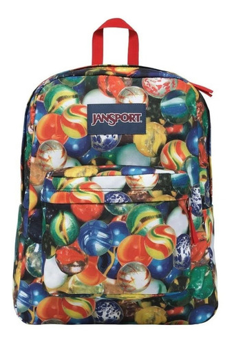 Mochila Jansport Superbreak Multicolor Con Bolitas Pr