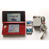 Consola Nintendo 3ds Color Rojo Metalico