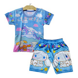 Playera Y Short De Cinnamoroll My Melody Kuromi Onegai 