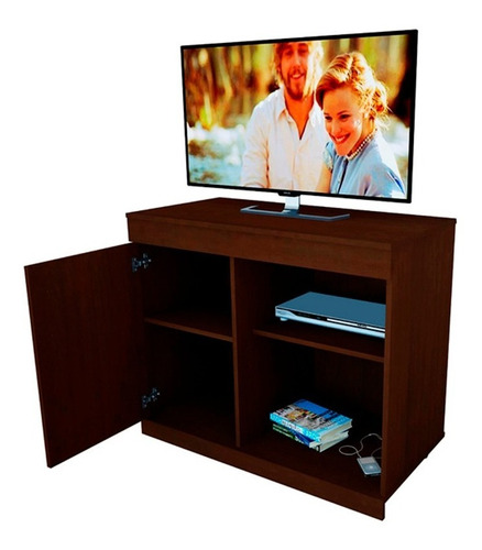 Mesa De Tv Rack Mueble Para Televisor Led Ruedas 120 Mosconi