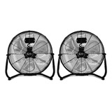 Ventilador De Piso Industrial Metálico 3 Velocidades 20 Negr