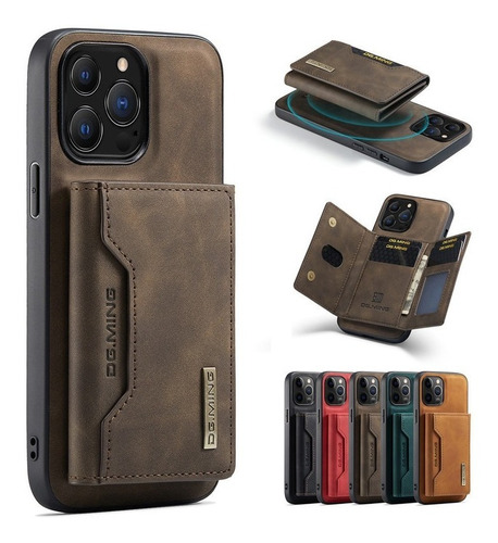 Funda Para iPhone Carcasa Case Con Cartera Separada Cuero