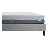 Colchón Individual De Espuma Aira Sleep Solutions Flip Blanco Y Gris - 100cm X 190cm X 25cm