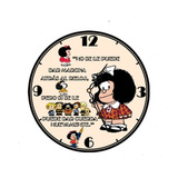 Reloj De Pared 29 Cm Mafalda Regalo Ideal Decoración Vintage