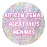 12 Cartelas Stickers Adesivos Temas Para Menina Aleatorios