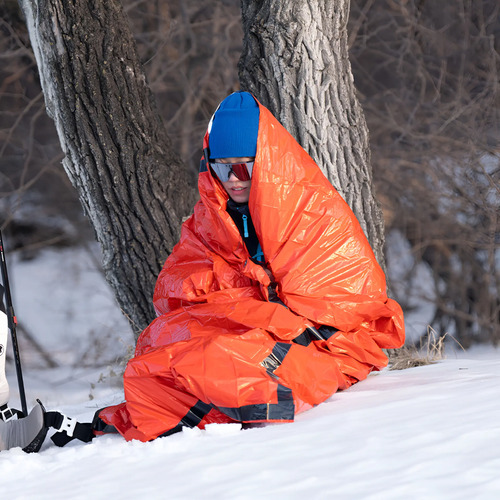 Saco De Dormir De Emergência Reutilizável  Sobrevivência Trekking Montanhismo Camping | Parcelamento sem juros