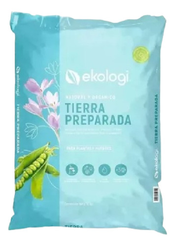 Tierra Preparada  Plantas Y Huertos Organica 10kg Ekologi