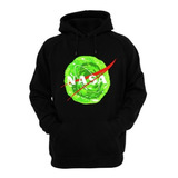 Sudadera Hoodie Nasa Logo Portal Morty Unx C/ Envio + Regalo