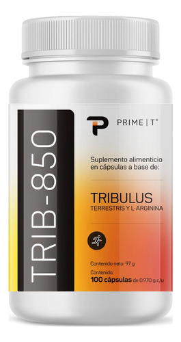 Potencializador De Testosterona Cápsulas Suplemento Prime T Sabor Sin Sabor