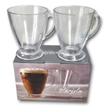 Taza De Café Té Grande Vidrio 440ml / Tazon Mug Para Café X2