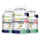 3uni Coenzima Q10 + L Triptofano Ubiquinol Puro 500mg 180cáp