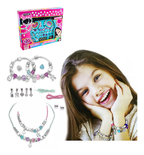 Pulseiras Miçangas Berloques Joias Pandor Infantil Meninas