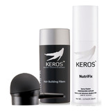 Keros Pack Trío Cubre Alopecia Nano Micro Fibras Pelo Polvo