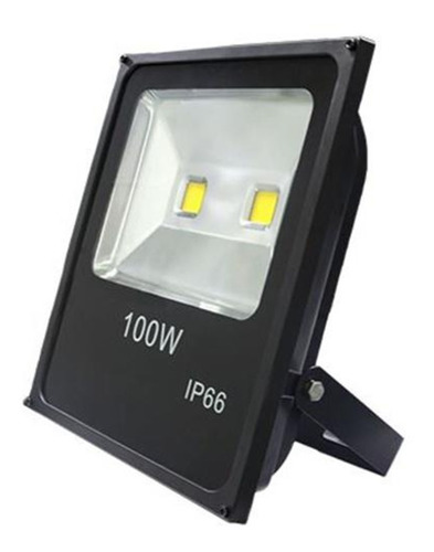 Refletor Led 100w Holofote Bivolt Prova Dágua Branco Frio Ip