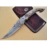 Cuchillo Navaja Plegable Poshland Mango De Hueso De Acero