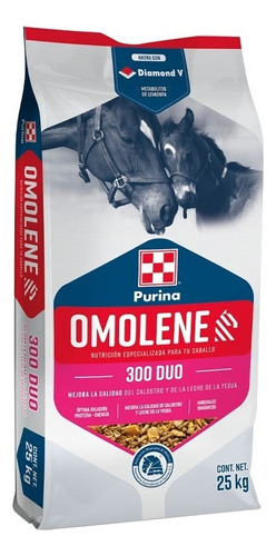 Omolene 300 Duo Alimento Purina Caballos Yeguas Potros 25kg