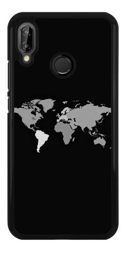 Funda Protector Para Huawei Mapa Mundi Planeta Arte 02