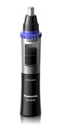 Cortapelos Panasonic Er-gn30-k Azul Para Nariz Y Orejas