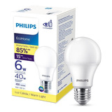 Foco Philips Led Ecohome 6w - Luz Cálida