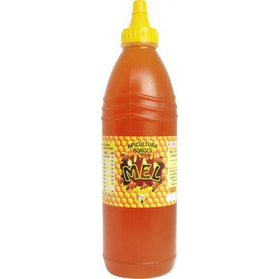 Mel De Abelha 100% Puro 1 Litro (1,4 Kg) Florada Laranjeira Natural Apicultura Borges