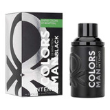 Benetton Colors Man Black Intense Edp Para Hombre, 100 Ml