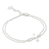 Pulsera Con Cruz De Plata De Ley De Molly B London. Pulseras