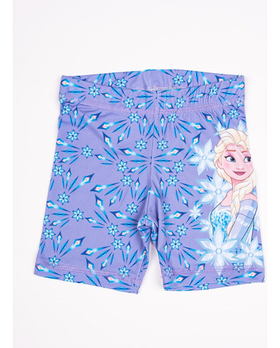 Calza Ciclista Corta Elsa Frozen Disney Nueva Nena Lycra  