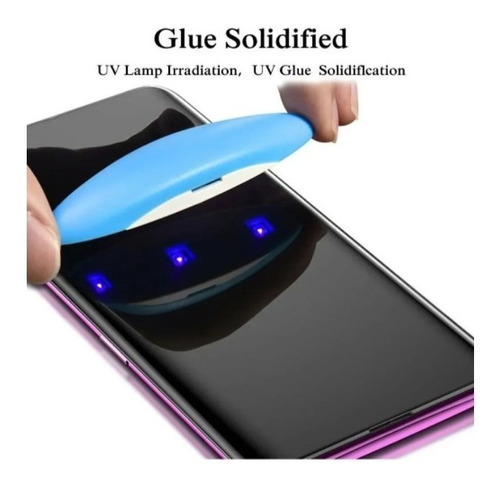 Vidrio Templado Para Samsung Gel Uv Lee Huella Microcentro