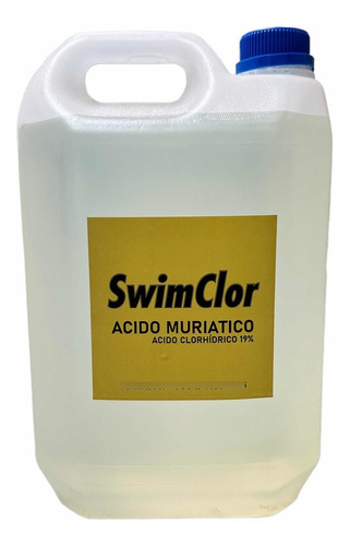 Acido Muriatico 19% Reductor De Ph Swimclor Ph Menos X 50 L.
