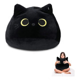 Almohada Peluche Gato Negro,gato De Peluche Gigante 55cm A