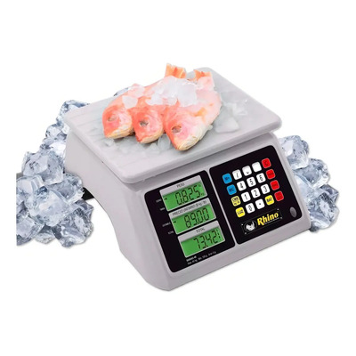 Bascula A Prueba Agua 40kg Marca Rhino Barag-40 Color Blanco Peso máximo soportado 40 kg | Meses sin interés