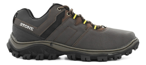 Zapatilla Trekking Hombre Impermeable Montañismo Stone 4102