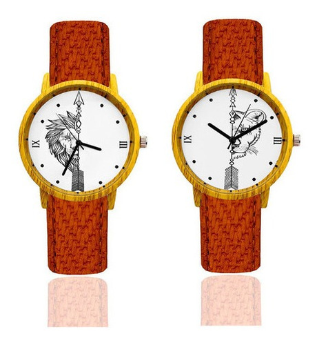 Reloj Pareja Leon Y Leona + Estuche Tureloj