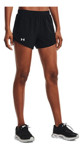 Short Underarmour Fly By 2.0 Negro Mujer