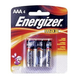 Blíster Pilas Alcalina Durabilidad Aaa 4pz Energizer