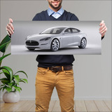 Cuadro 30x80cm Auto 2009 Tesla Model S Concept 1 9