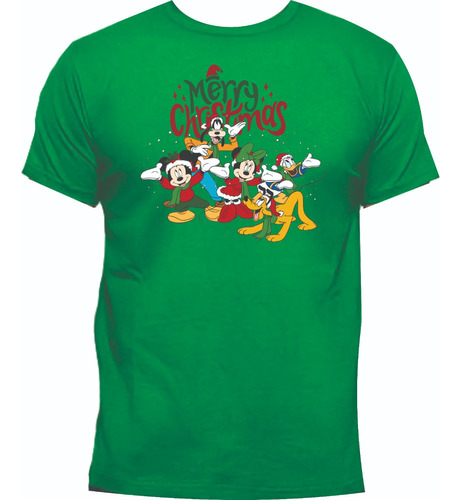 Camisetas Navidad Pluto Mickey Mouse Pato Donald Goofy 