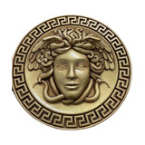 Medusa (versace) Tallada En Madera