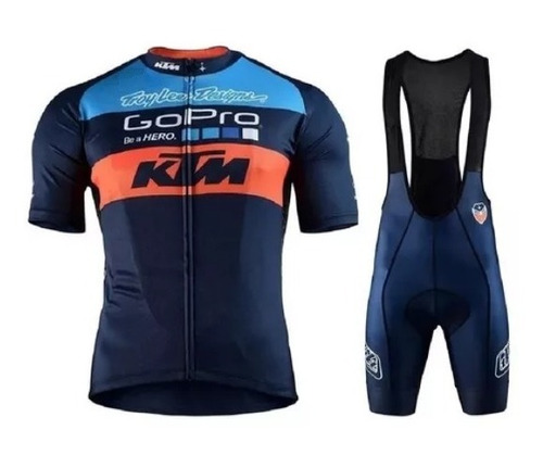 Tricota + Calza Acolchada Ciclismo Go Pro Ktm Xc Mtb Ruta 