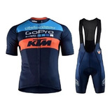 Tricota + Calza Acolchada Ciclismo Go Pro Ktm Xc Mtb Ruta 