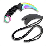 Faca Karambit Cs Go Multi-color Hawk-combate Defesa Afiado